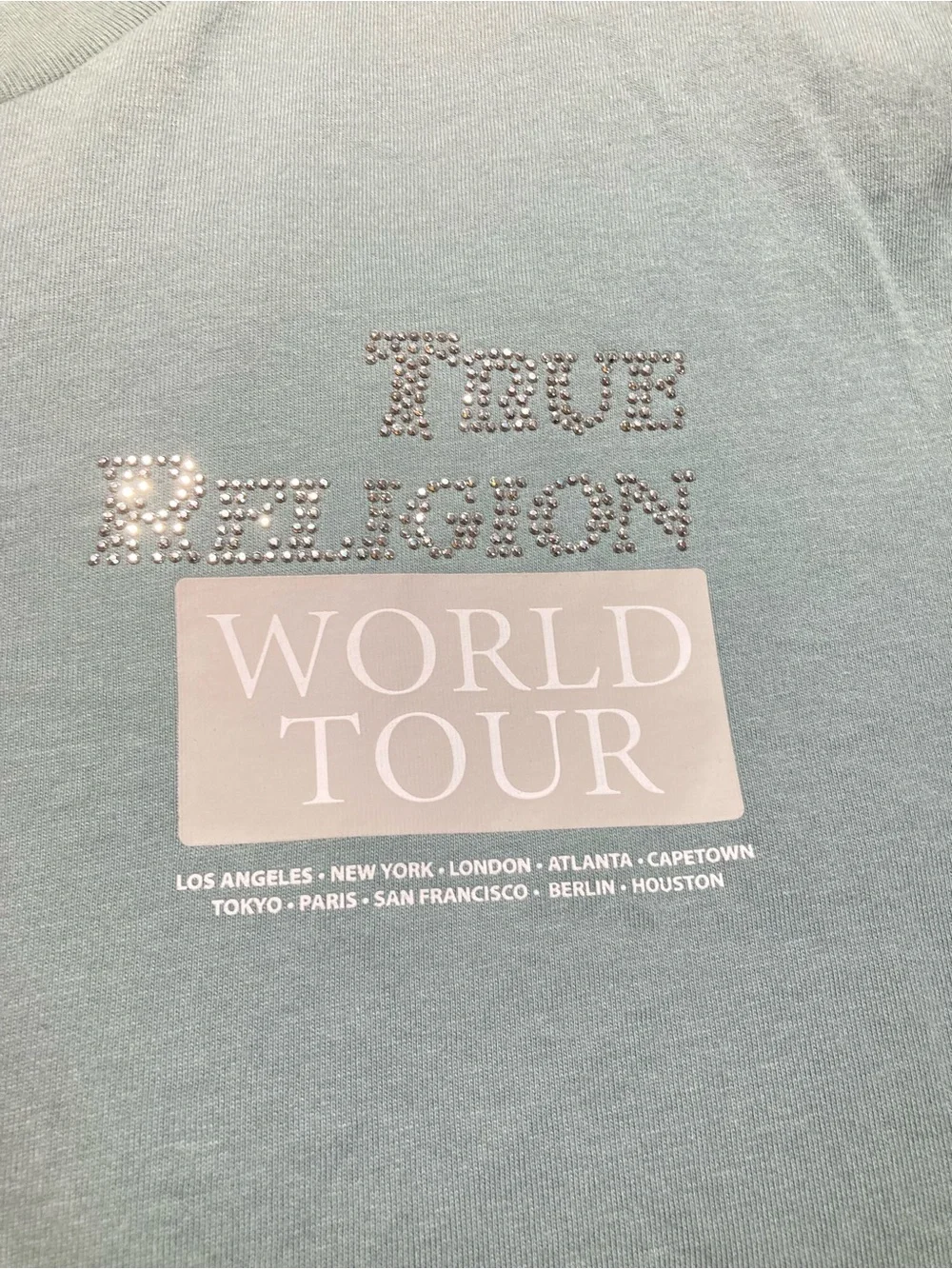 True Religion Crystal Poster Buddha T-shirt, Men’s size medium, NWT!